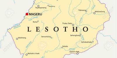 Karte von maseru Lesotho